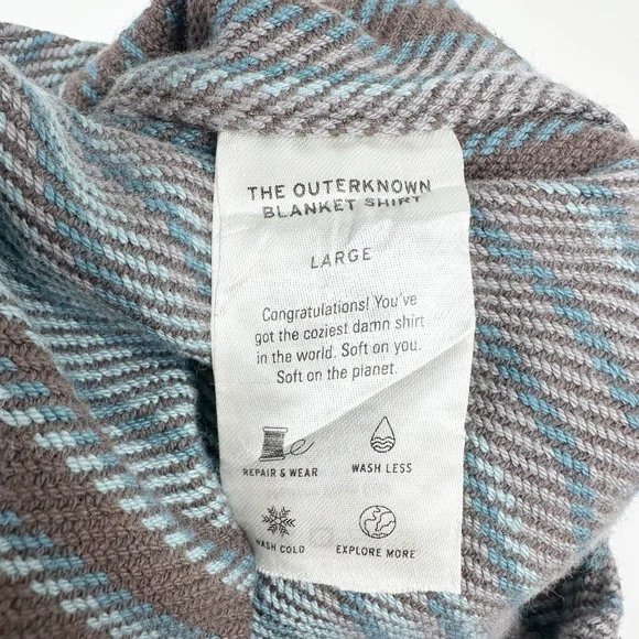 OUTERKNOWN LONG SLEEVE BUTTON UP STRIPED SHIRT - Picture 9 of 9